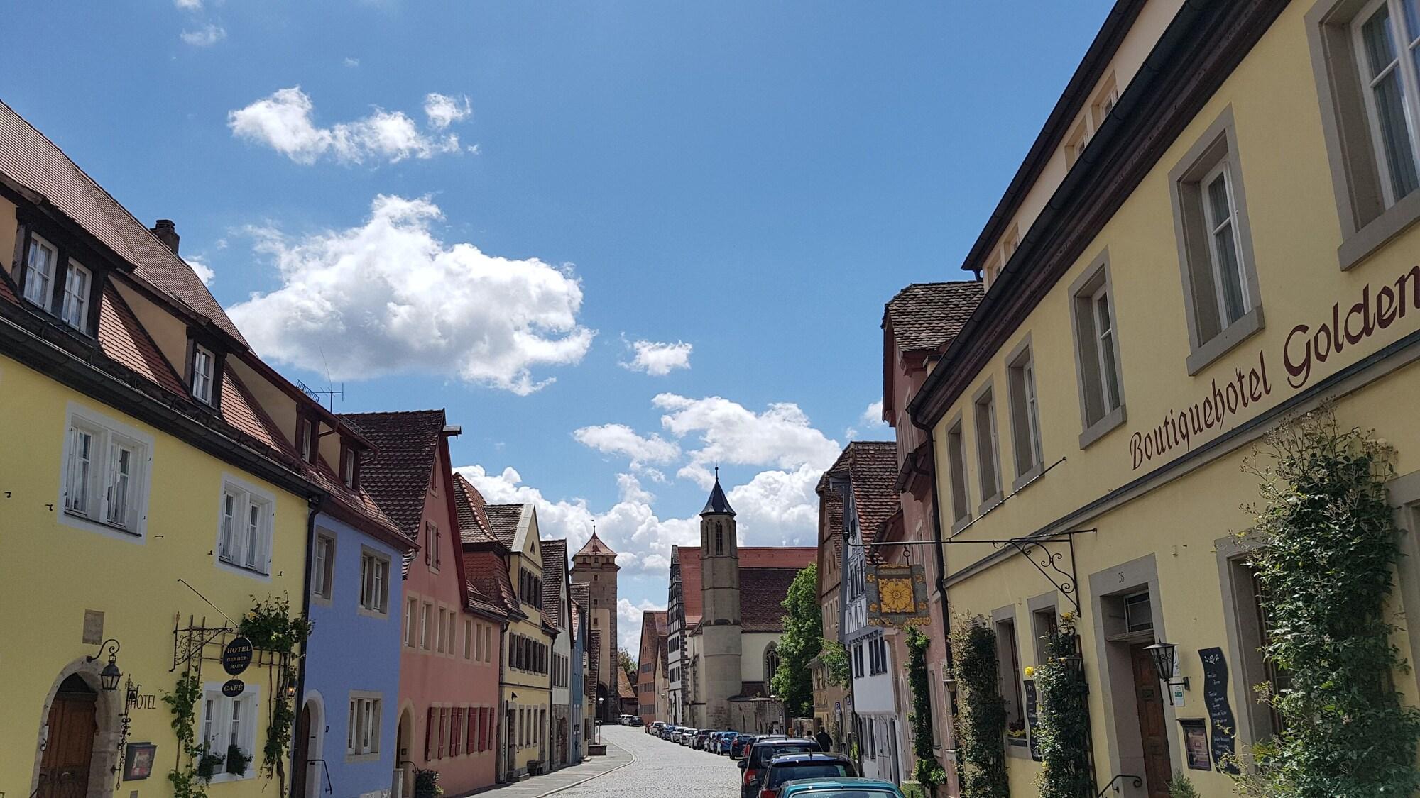 Boutiquehotel Goldene Rose - Self-Check-In Rothenburg ob der Tauber Exteriör bild