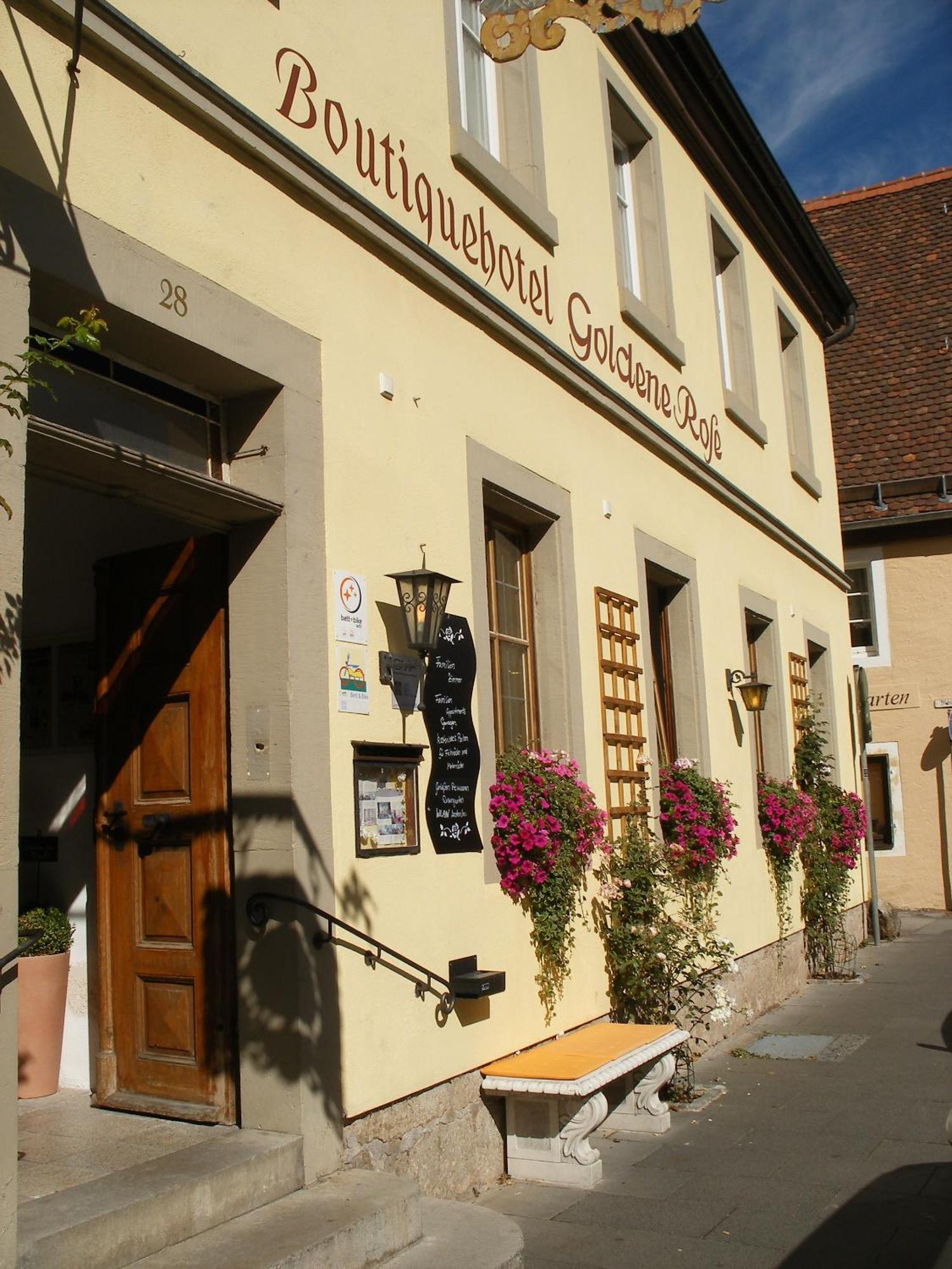 Boutiquehotel Goldene Rose - Self-Check-In Rothenburg ob der Tauber Exteriör bild