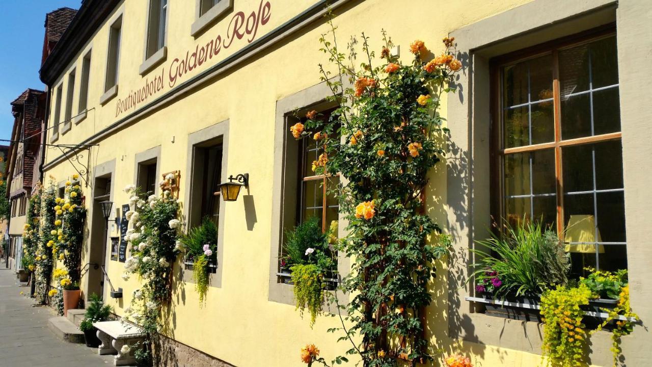 Boutiquehotel Goldene Rose - Self-Check-In Rothenburg ob der Tauber Exteriör bild