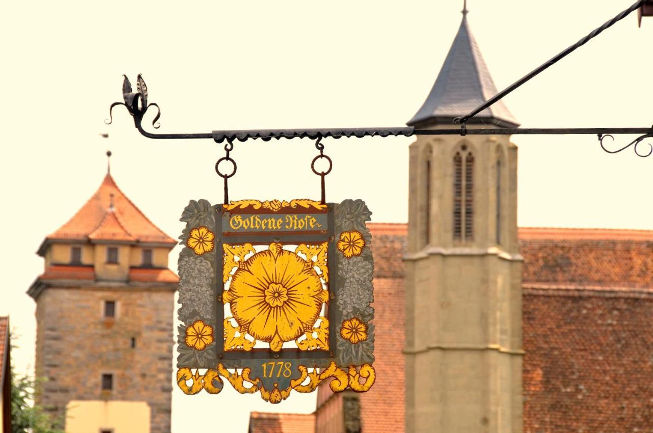 Boutiquehotel Goldene Rose - Self-Check-In Rothenburg ob der Tauber Exteriör bild