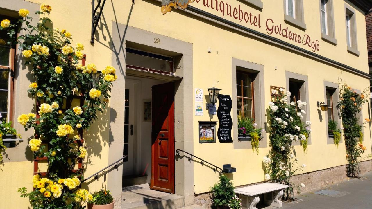 Boutiquehotel Goldene Rose - Self-Check-In Rothenburg ob der Tauber Exteriör bild